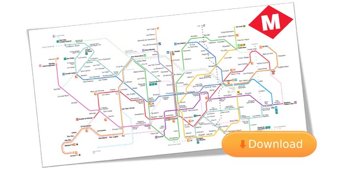 Metro: Flughafen BARCELONA El Prat → Innenstadt (2022)