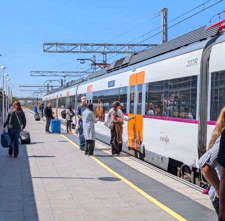 R2 Nord Zug Flughafen Barcelona Terminal 1